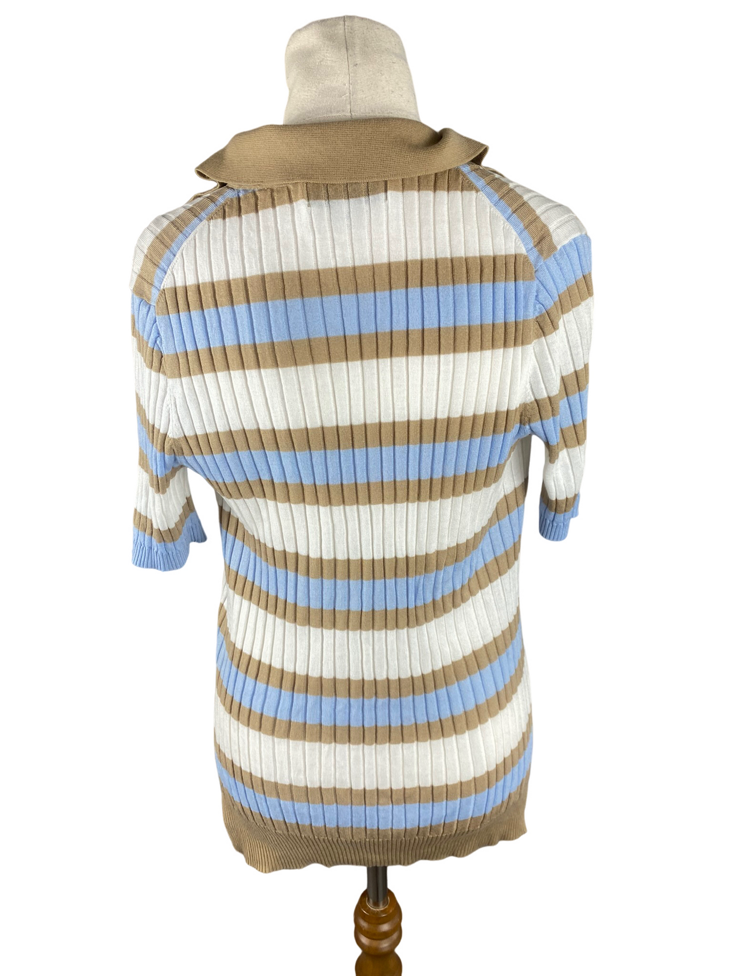 Lee Matthews stripe top | size 8 - RRP $299