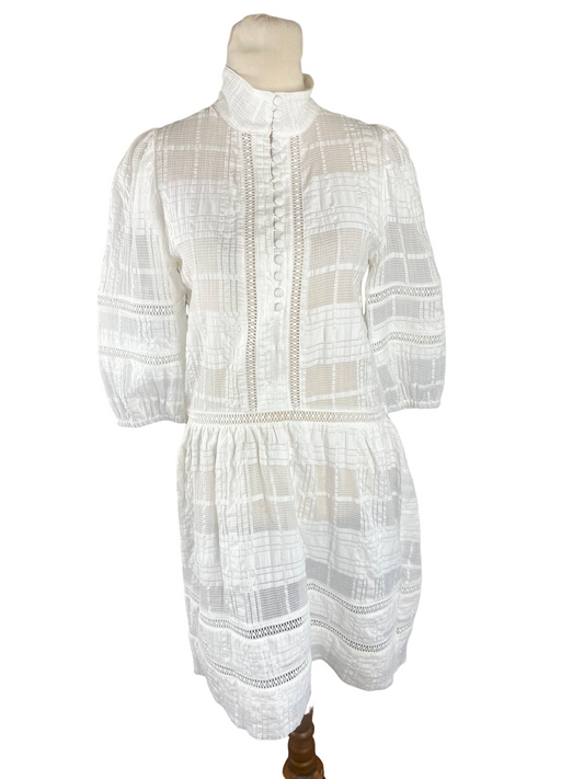 Zoe Kratzman cotton white dress | size 6-8
