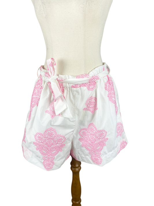Country Road cotton pink pattern shorts | size 10