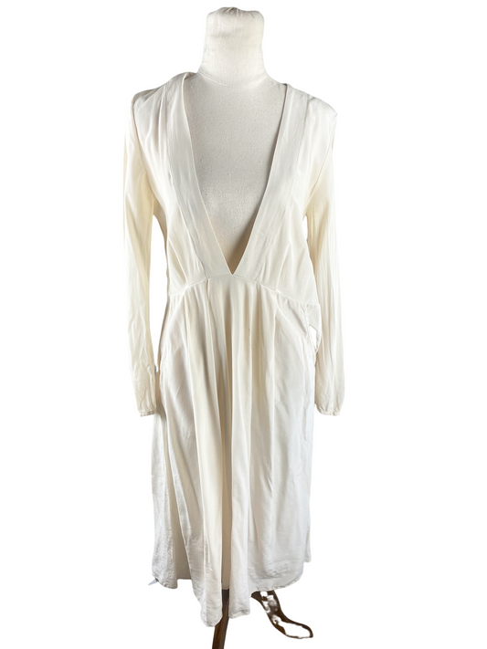 Kate Sylvester silk v neck dress | size 8