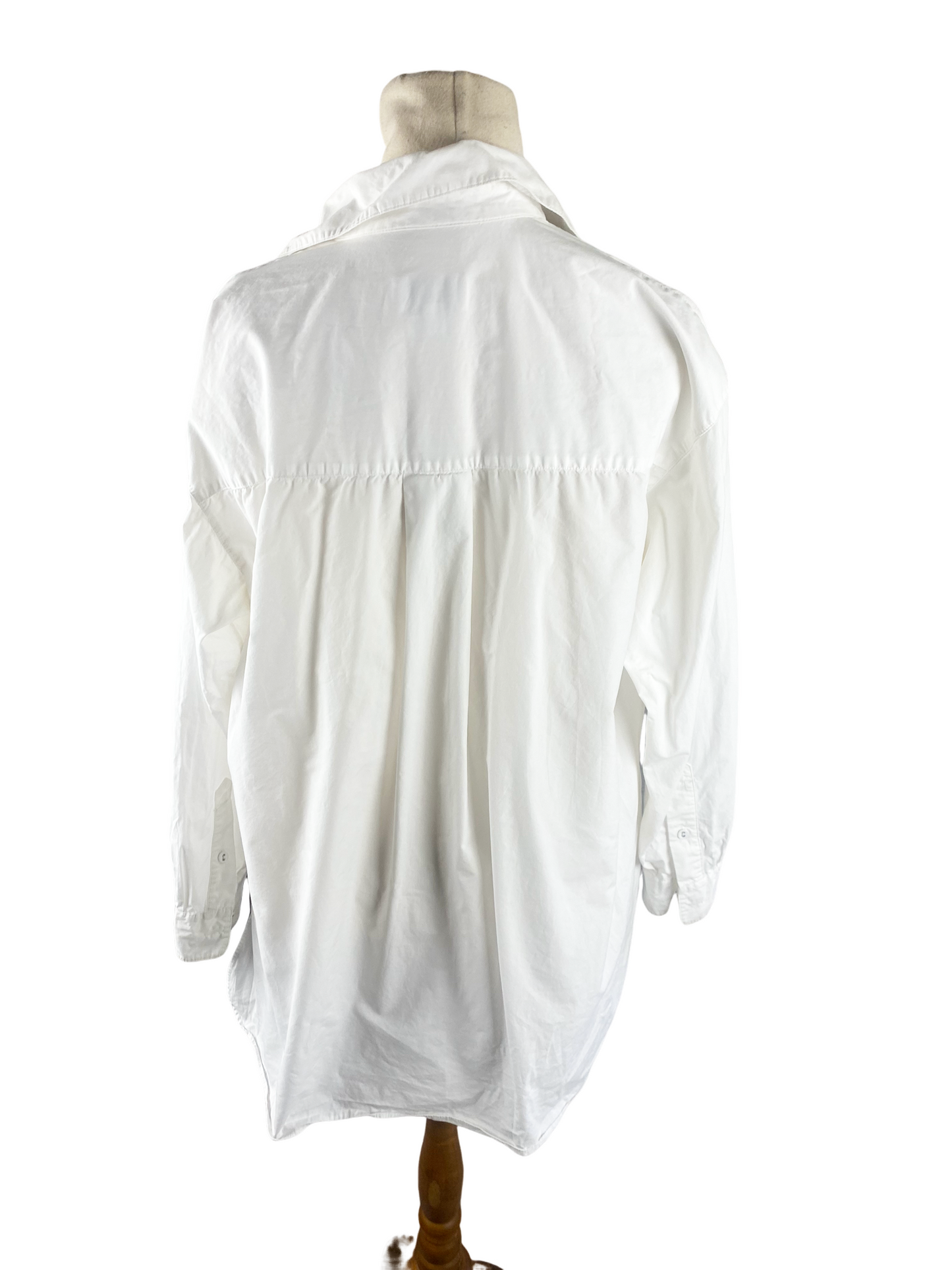 Witchery cotton white button down shirt | size 8