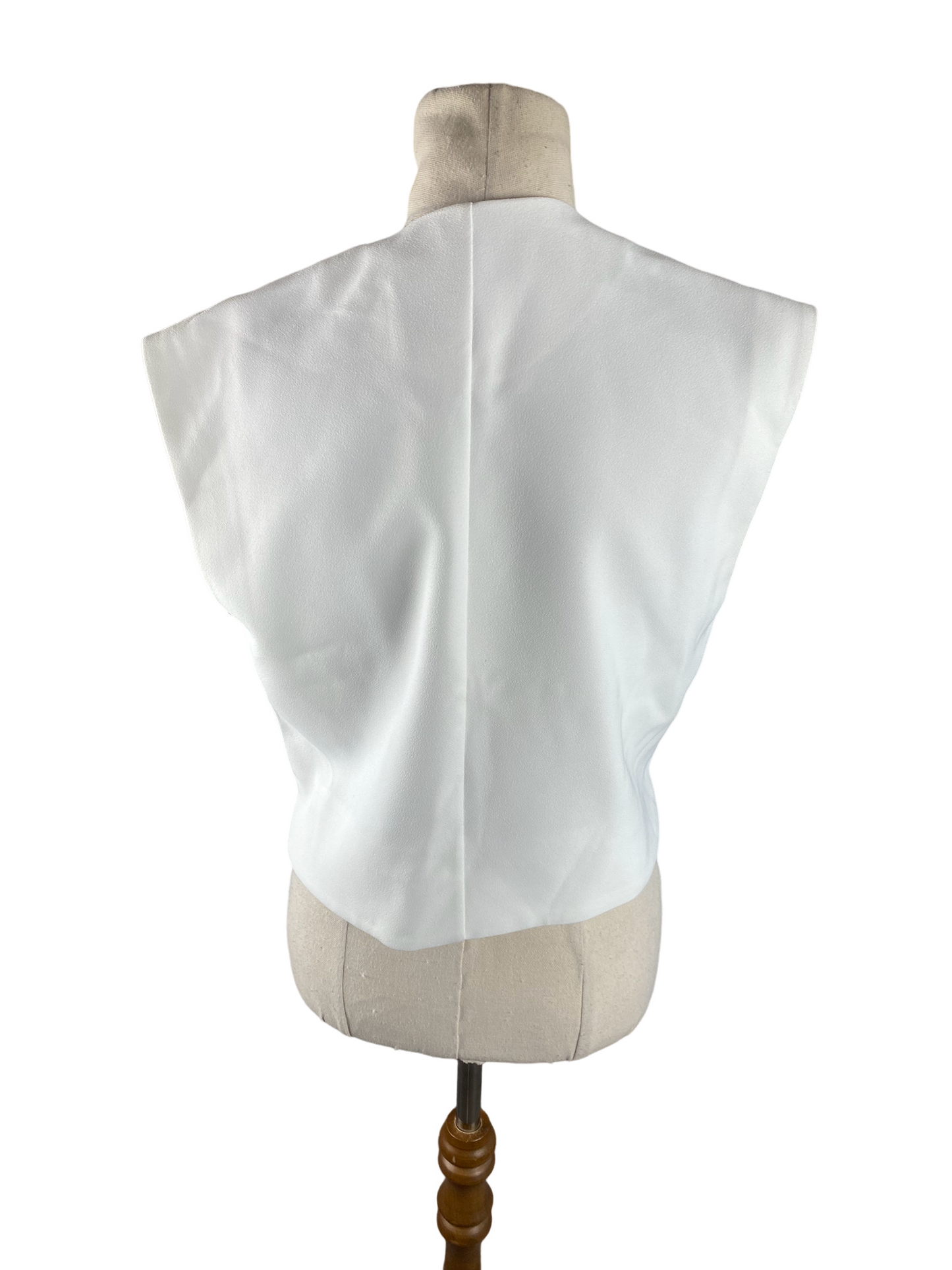 Zara crop button down waistcoat | size 10