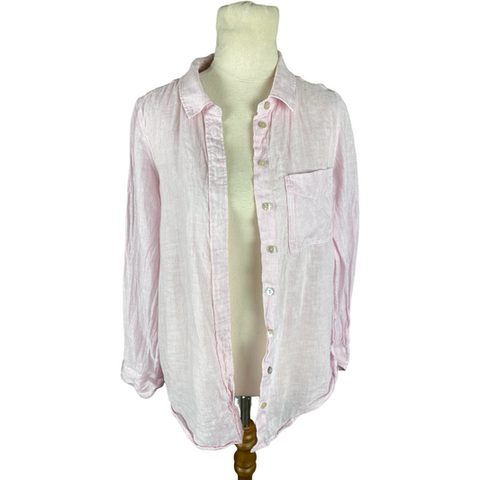 Just Jeans linen pink shirt | size 6