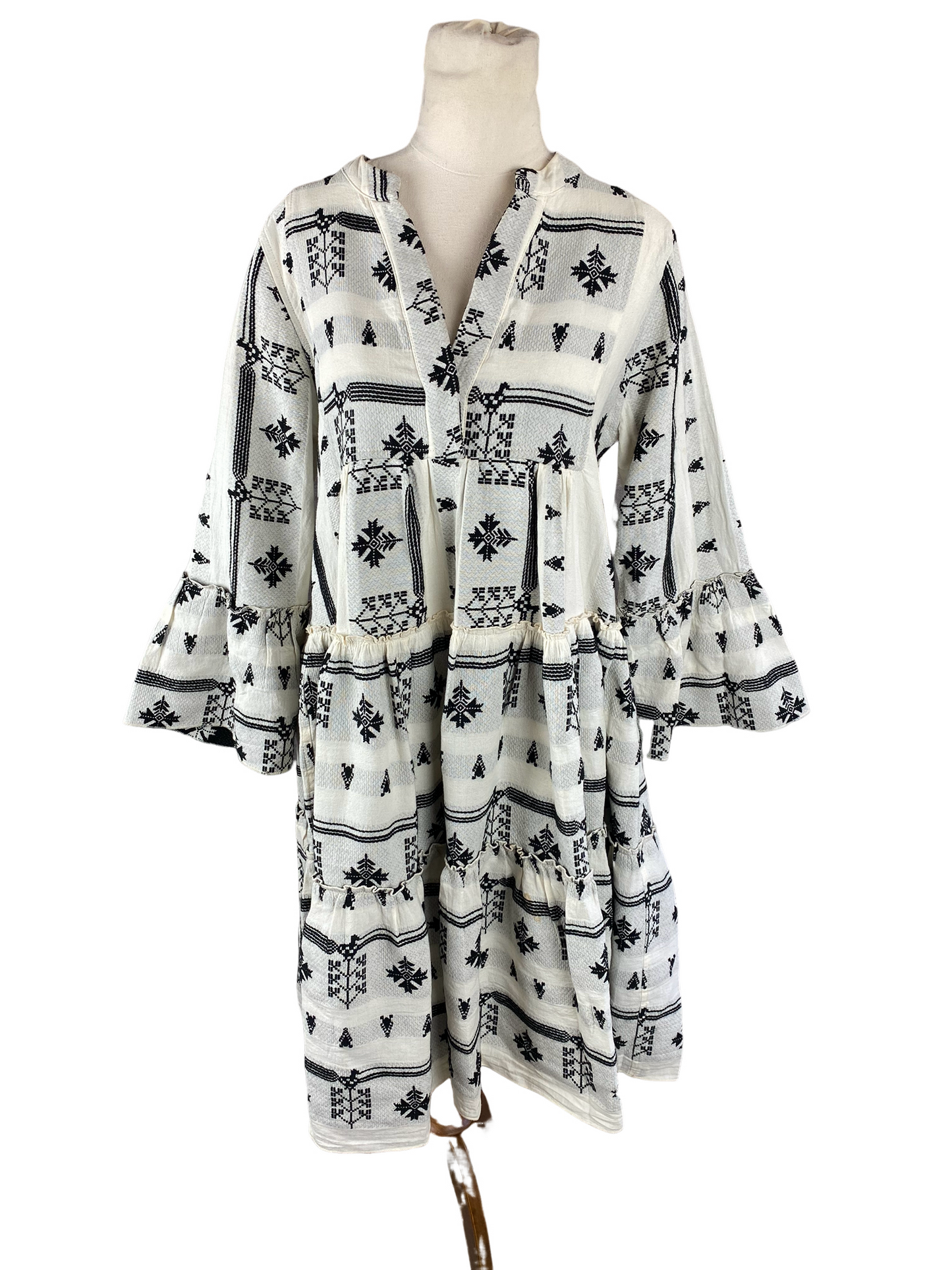 Devotion Twins white pattern dress | size 10-12