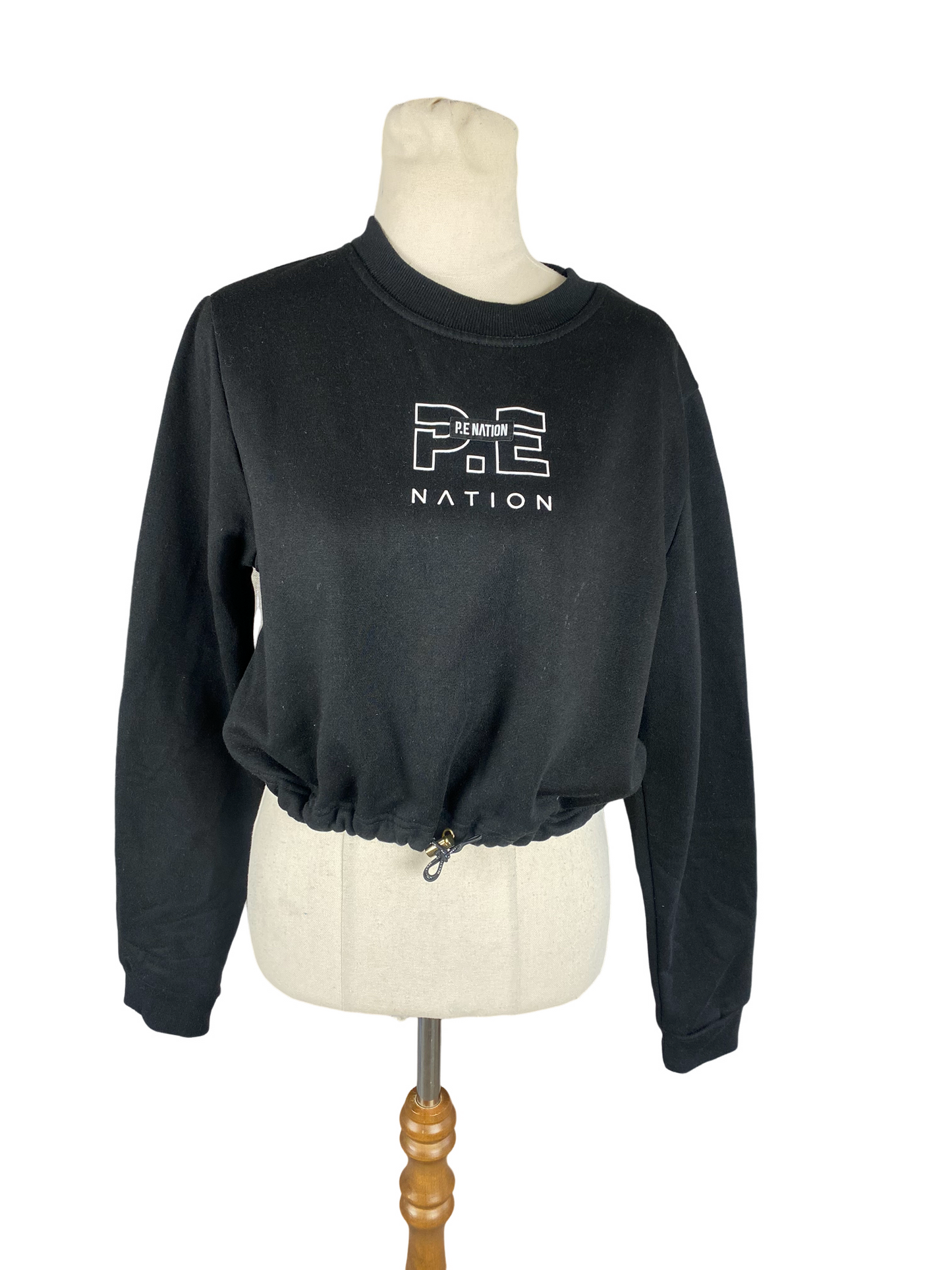 P.E Nation black crew neck jumper | size small