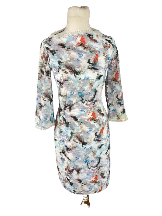 Reiss pattern midi dress | size 6