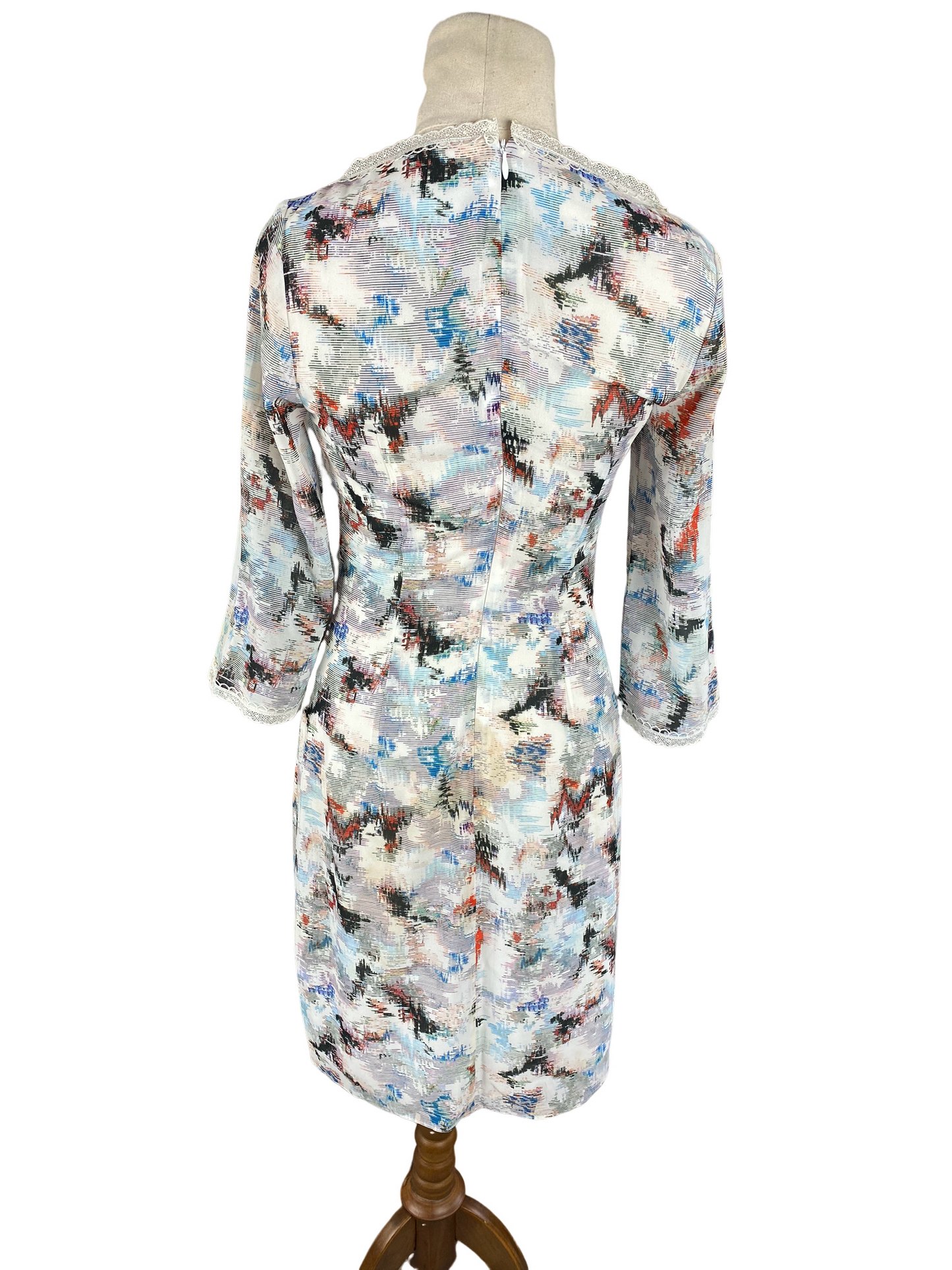 Reiss pattern midi dress | size 6