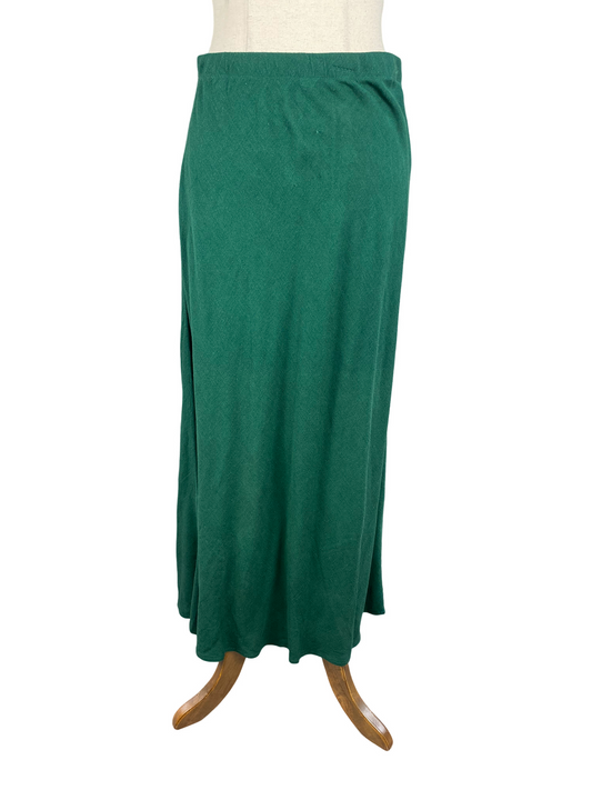 Dotti forrest green linen-blend skirt | size 10