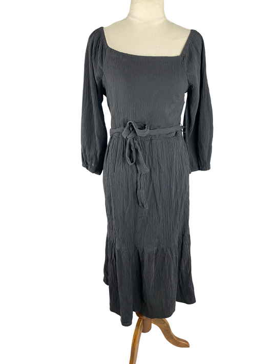 SASS off-the-shoulder black dress | size 10