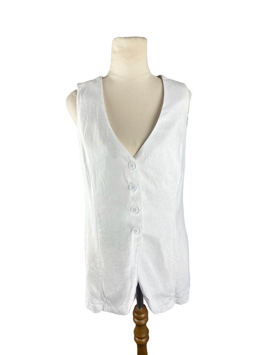 Linen-blend shirt | size 10-12