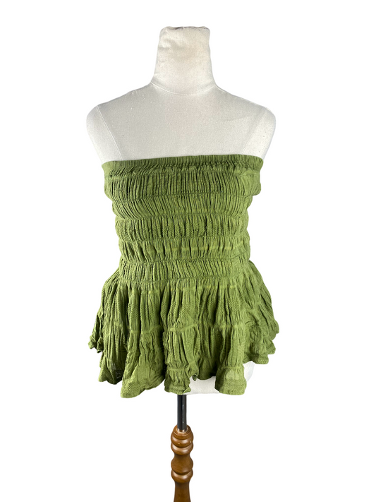 Superette olive sleeveless top | size 6 to 8