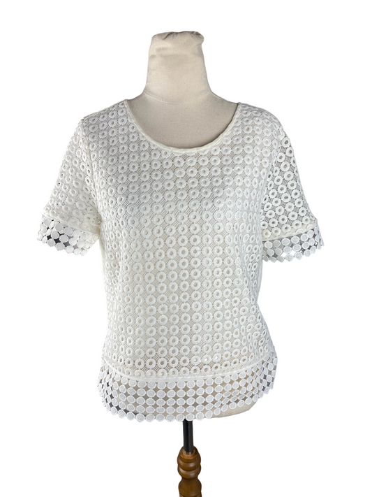 Portmans white short sleeve top | size 10