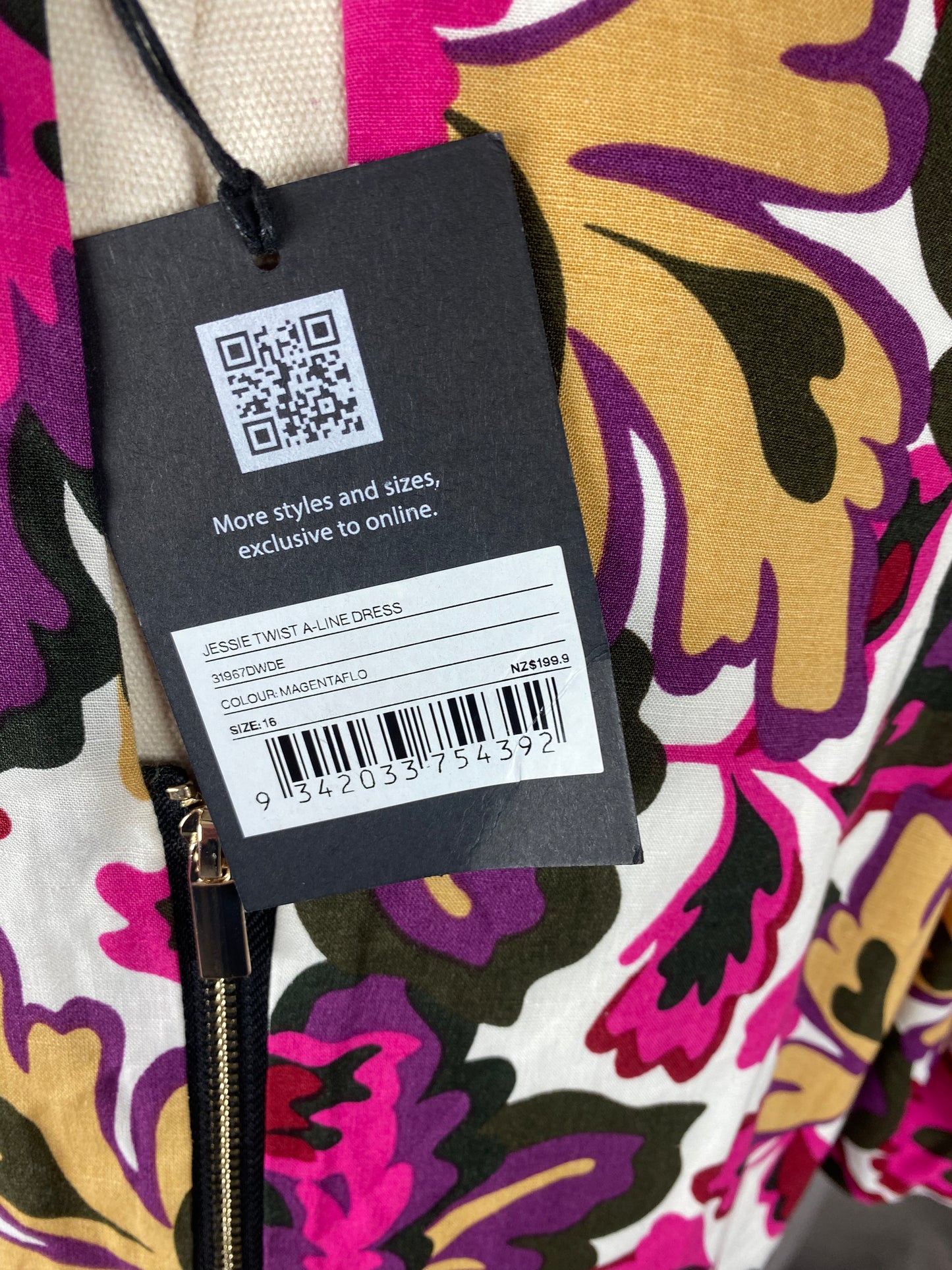 BNWT - Decjuba Jessie Twist A-Line Dress | size 16 - RRP $199.99