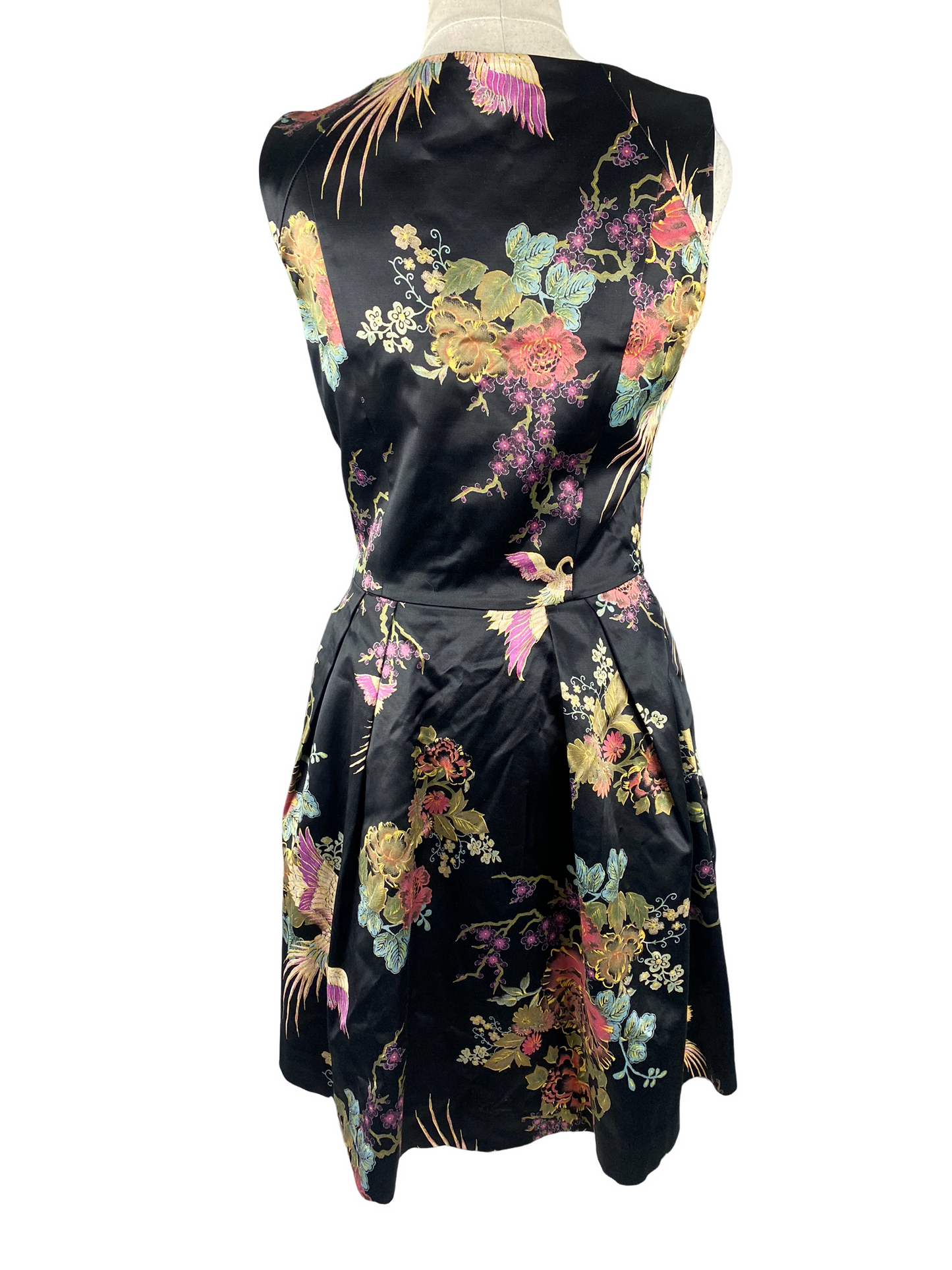 Cue black satin-look dress | size 8