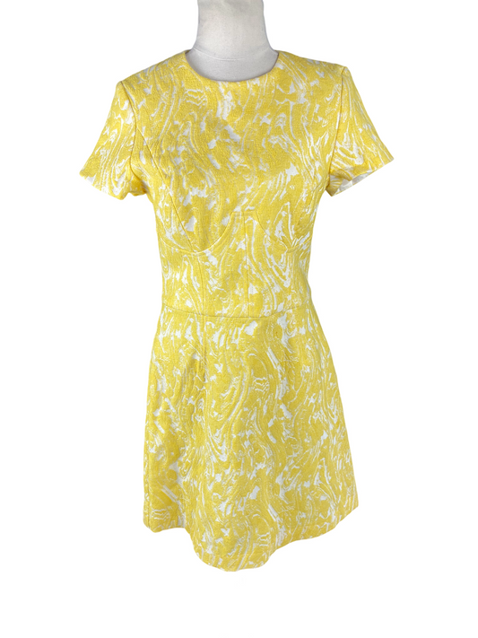 Cue yellow midi dress | size 10