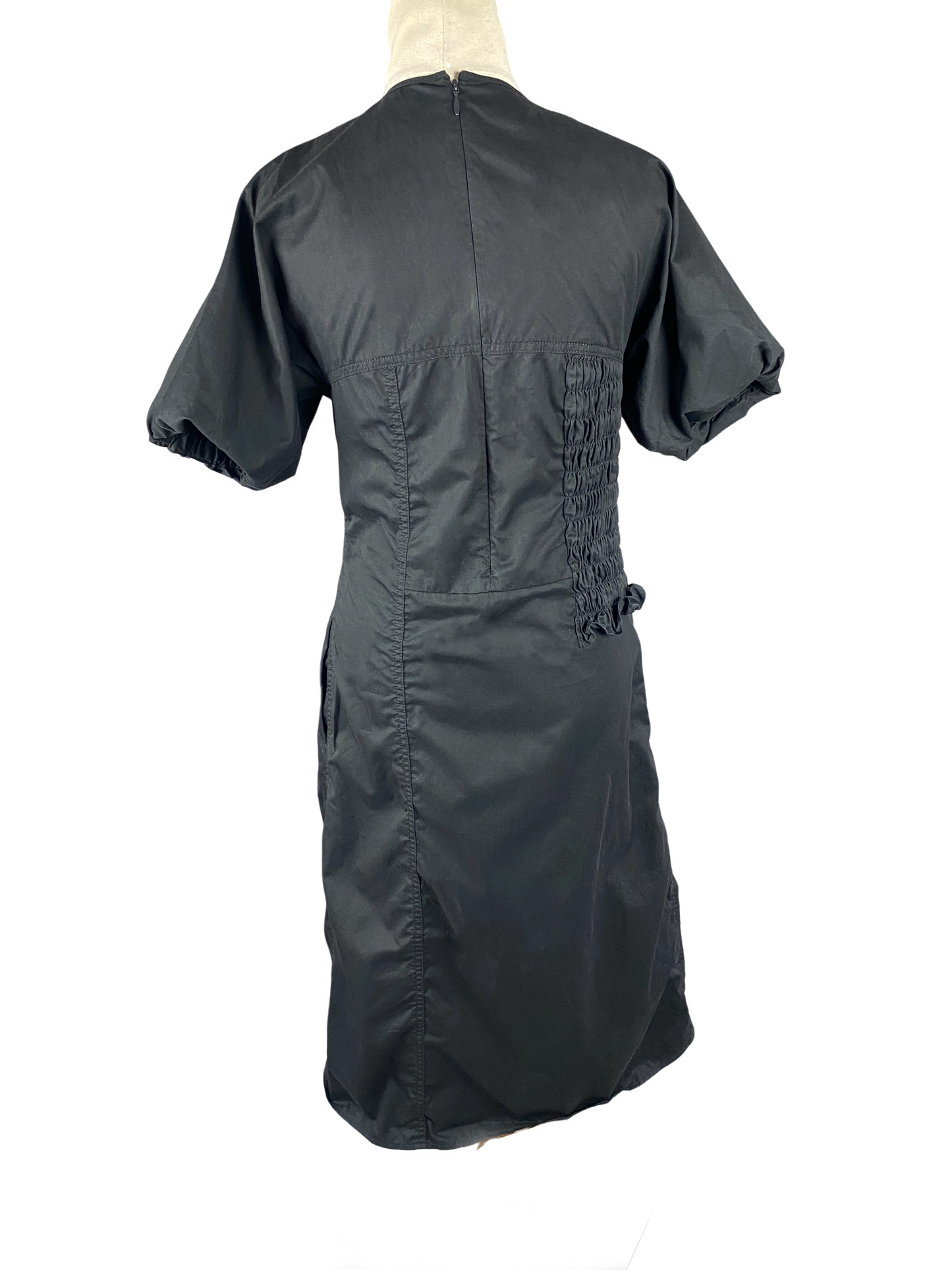 COS puff sleeve midi dress | size 6