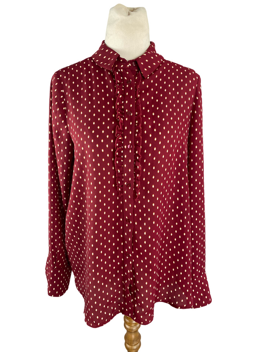 MNG red dotted shirt | size 6