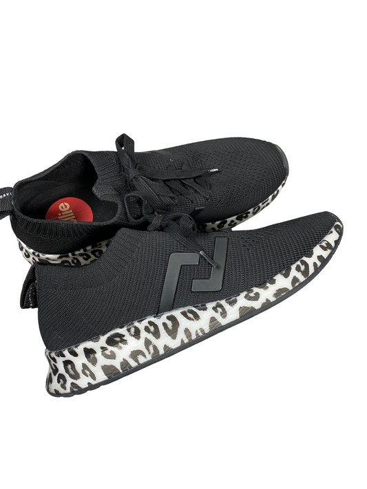 Rollie black sneakers with animal print detail | size 8 or EU 39
