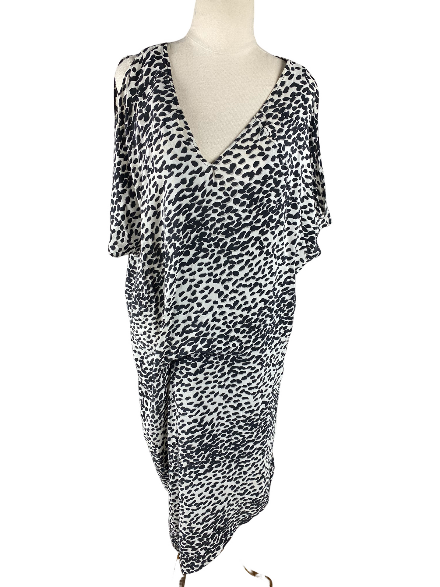 Moochi leopard skin midi dress | size 12
