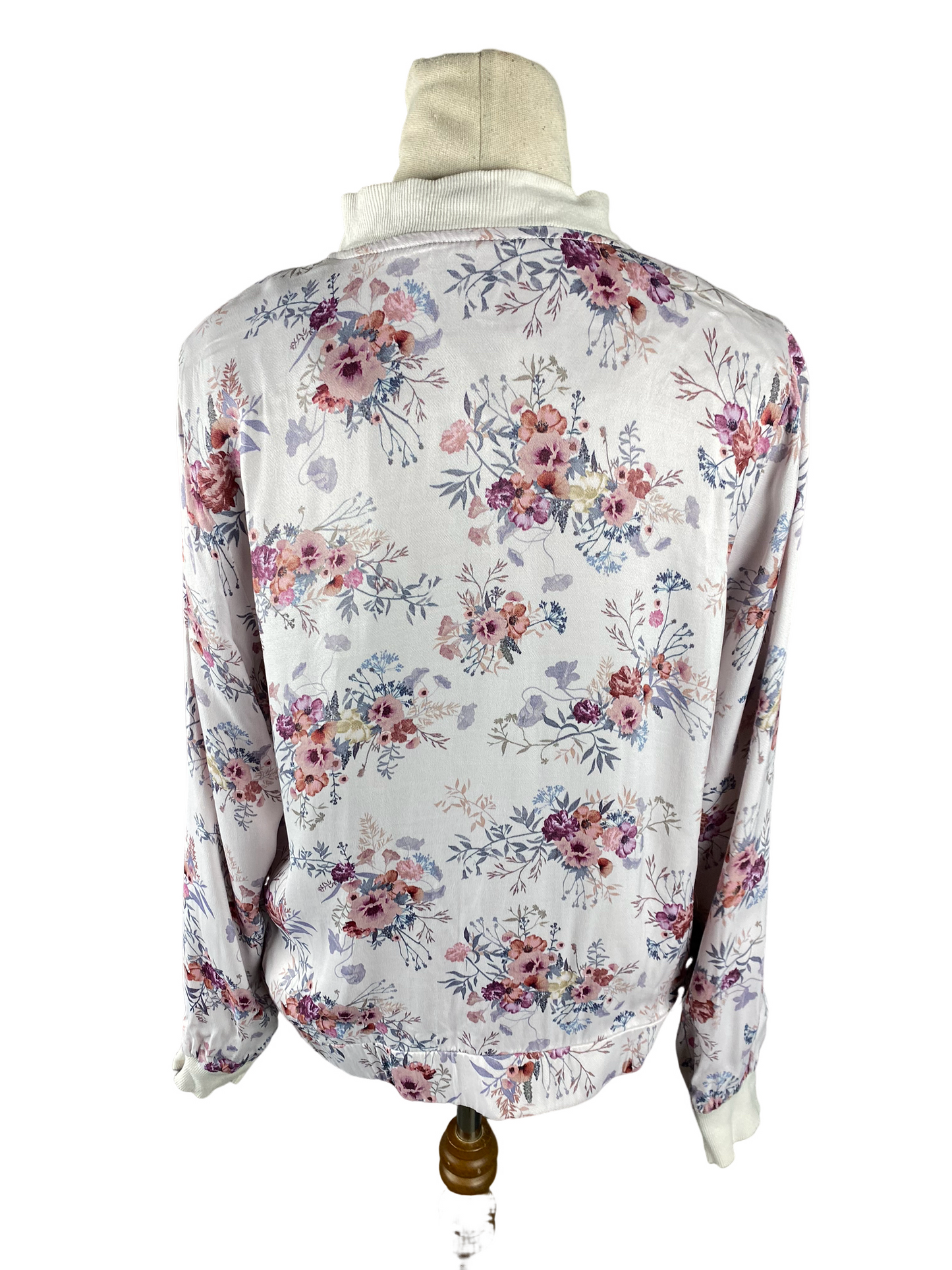 Max floral bomber jacket with zip | size 10
