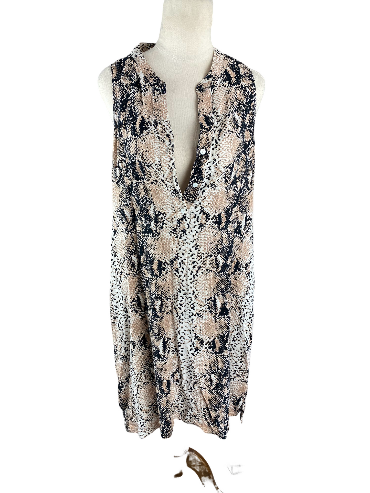 Decjuba animal print midi dress | size 12