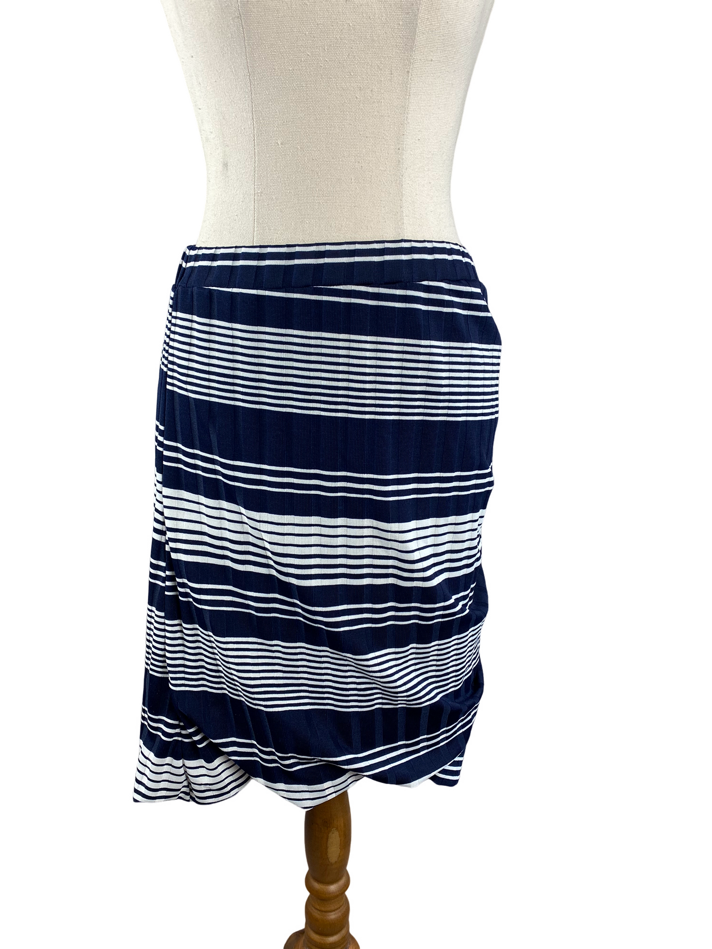 Charlo navy stripe midi skirt | size 12
