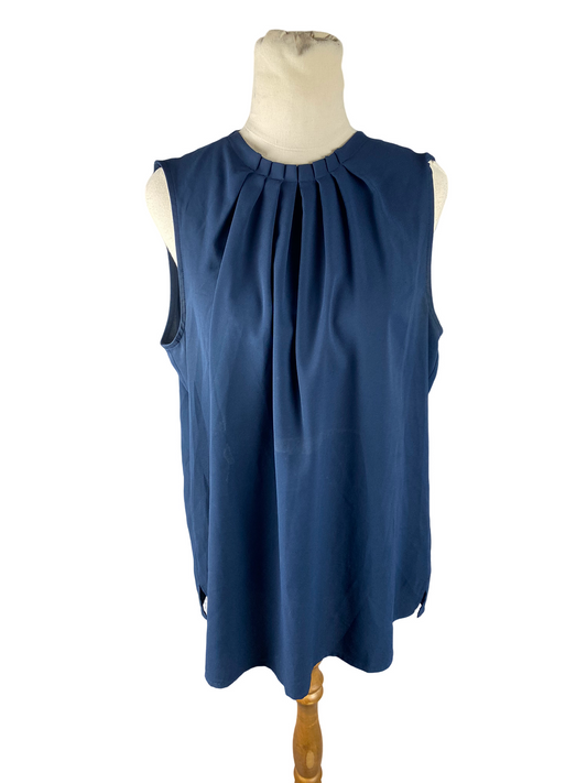 Portmans navy sleeveless top | size 12