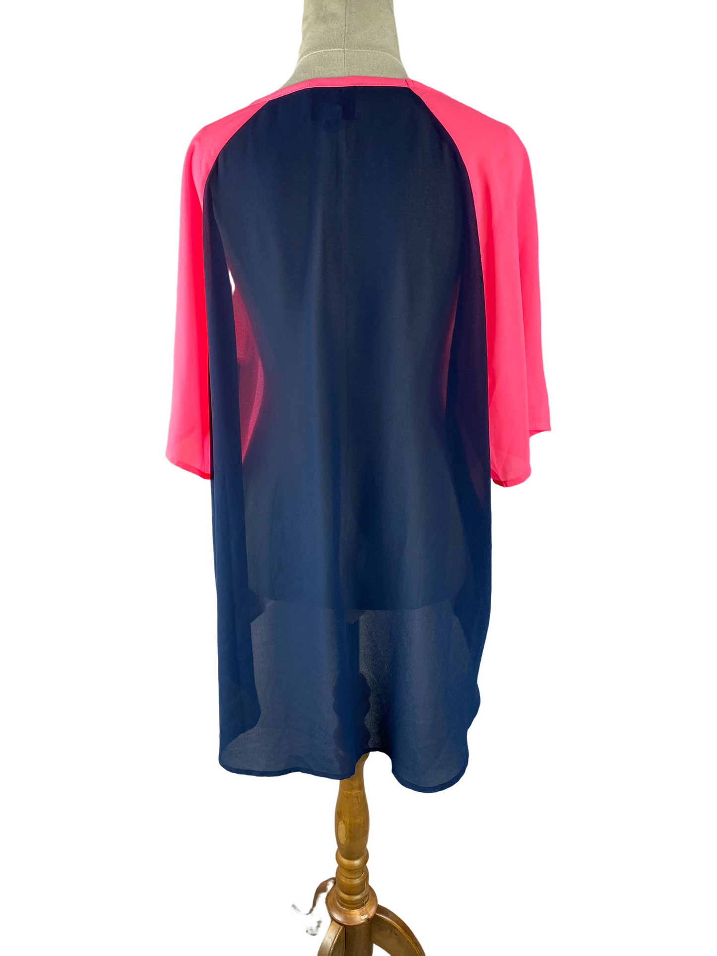 Charlo pink and navy high low top | size 12