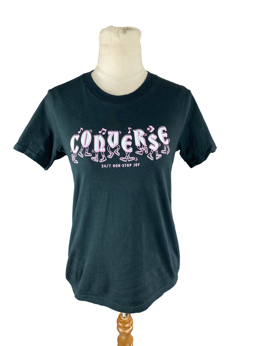Converse black 24/7 Non-Stop Joy tee | size 6