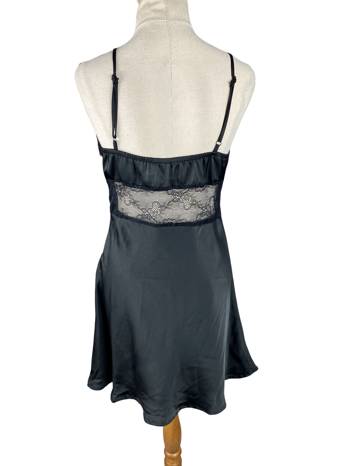 Princess Polly black satin-look dress  | size 10