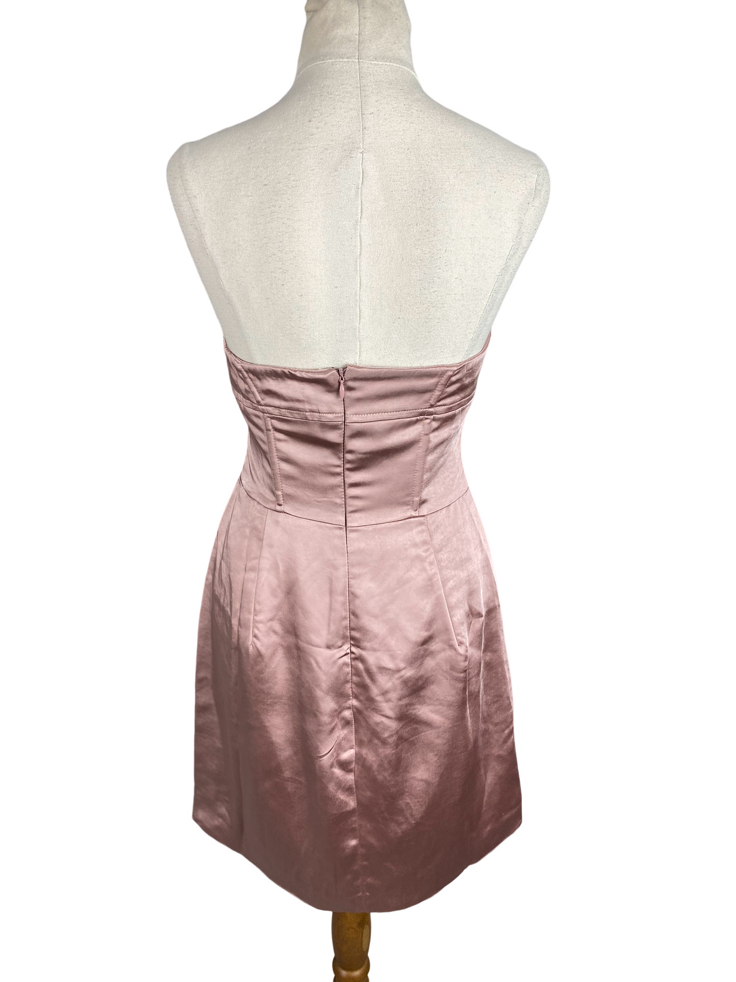 Princess Polly pink satin-look mini dress | size 10