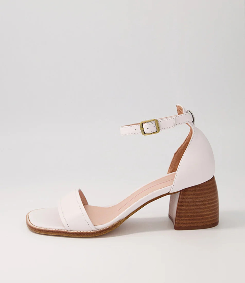 MOLLINI Beleev White Leather Sandals | size 8 and EU 39 - RRP $199.90