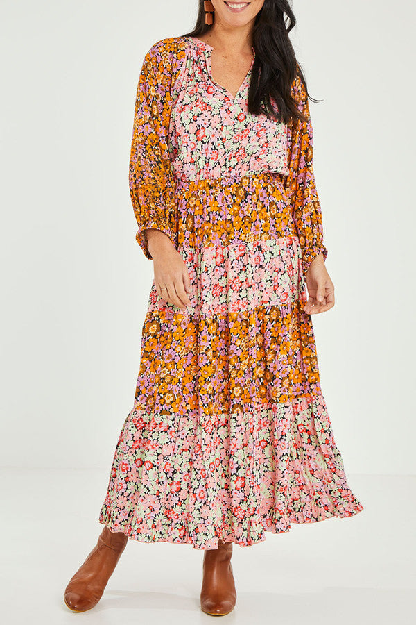 Sass flower print dress | size 12