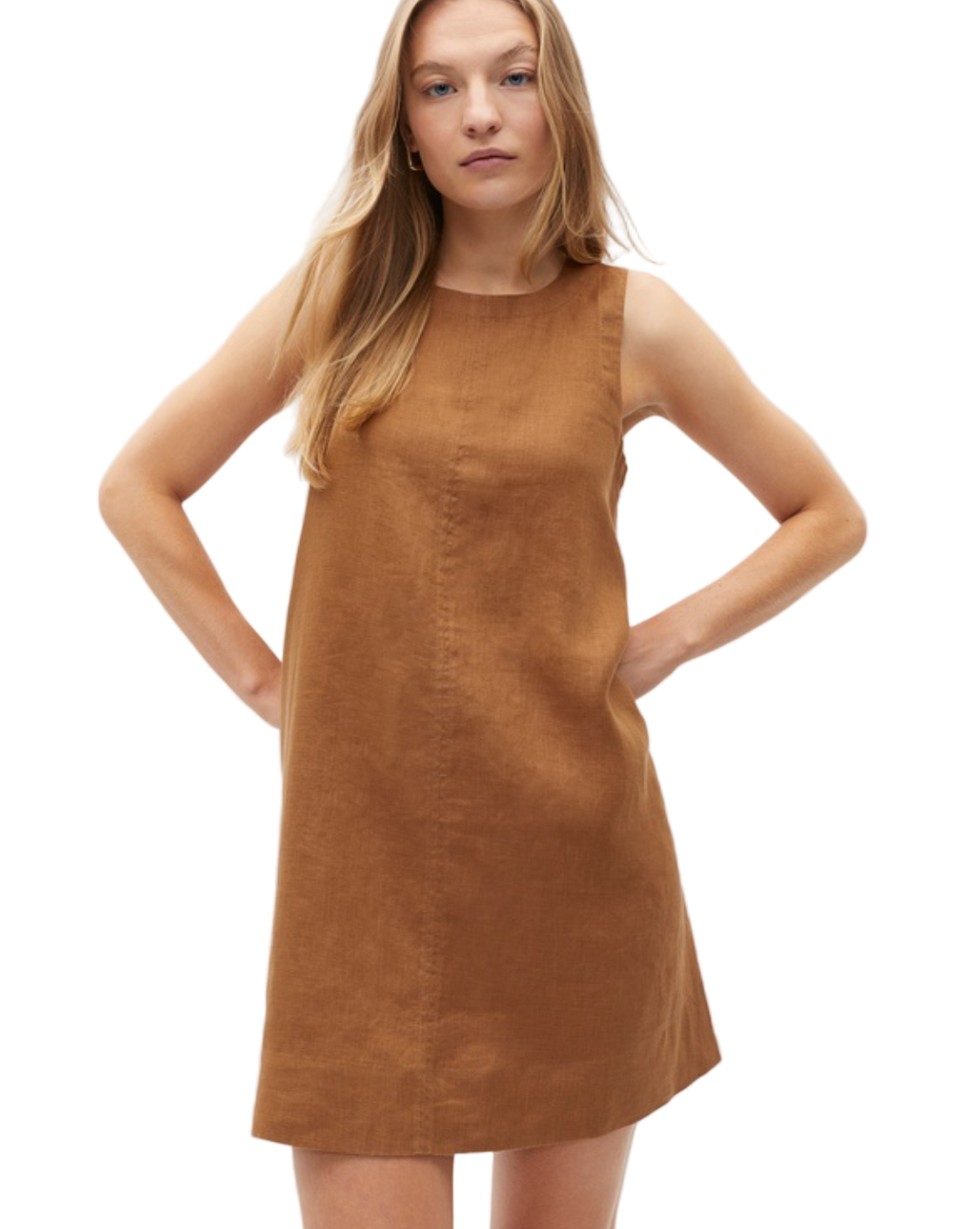 SEED Heritage linen mustard dress | size 6