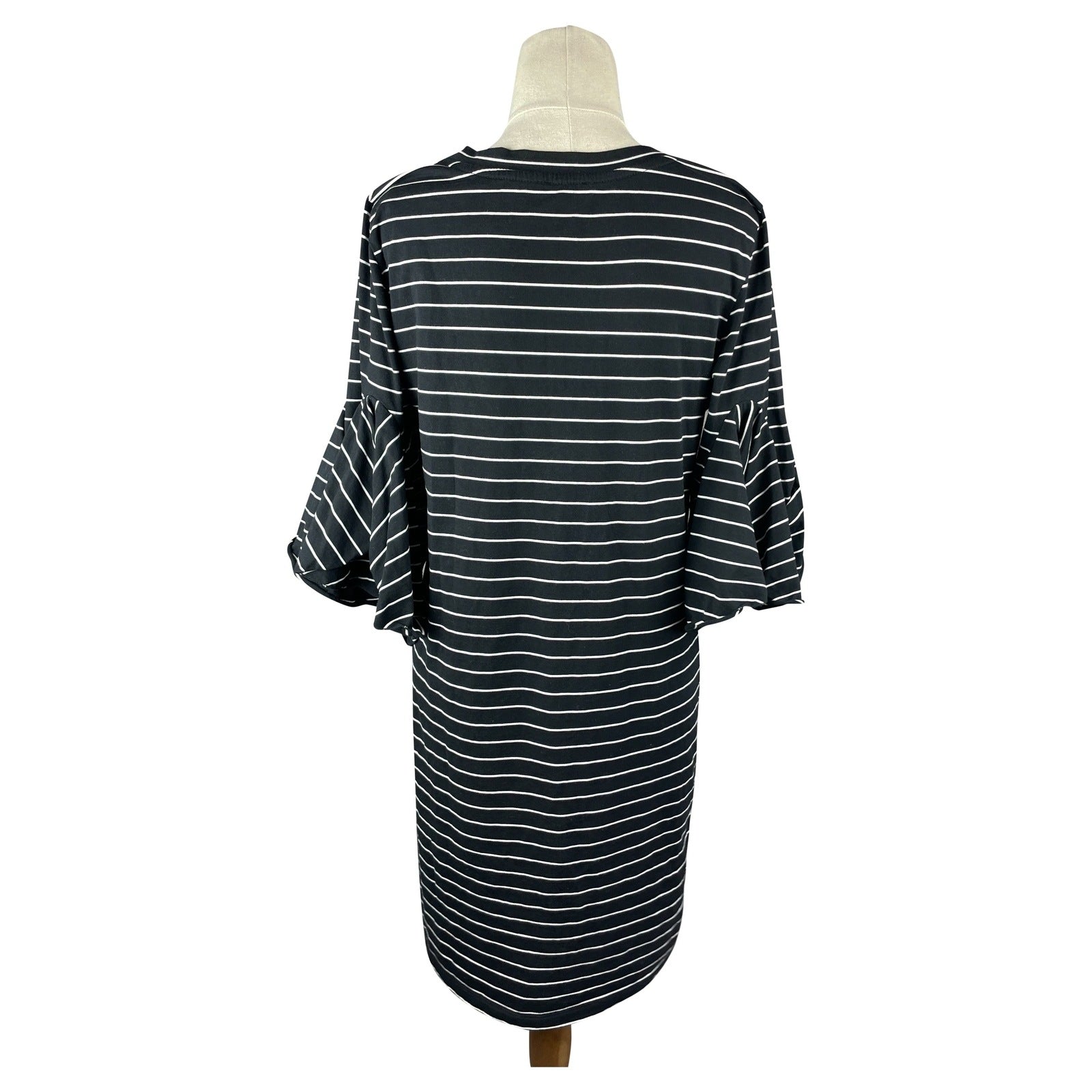 Storm black dress w white stripes | size 10