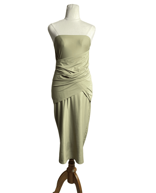 The Line By K olive wrap dress | size 8-10