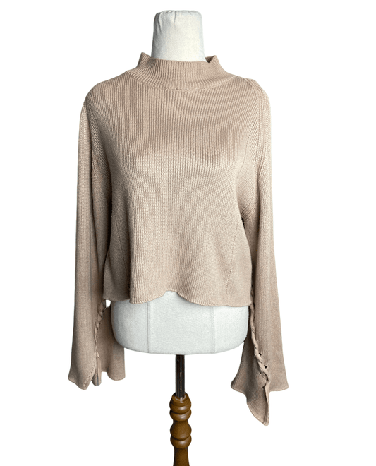 Topshop beige knit jumper | size 10
