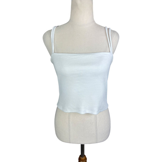 Witchery white cropped vest top | size 10-12