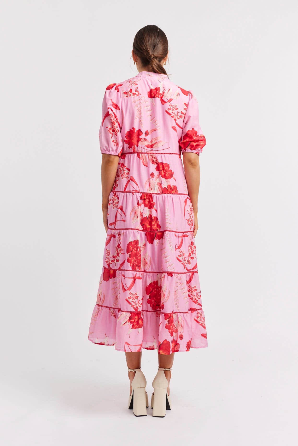 Alessandra LAMBADA COTTON SILK DRESS IN LOLLY NIGHT GARDEN | size 12-14 $349RRP