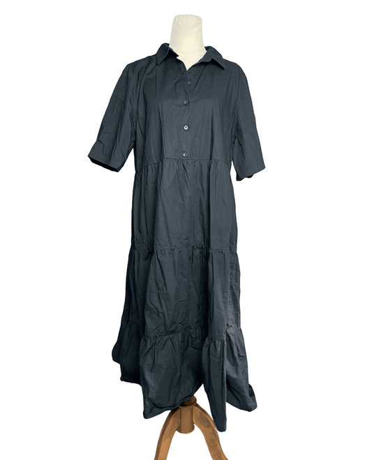 Monki black shirt dress | size 12-14